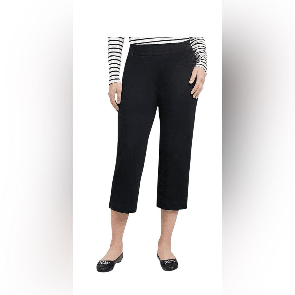 NWT Lands' Ends Shore Stretch Knit Capri Size Small